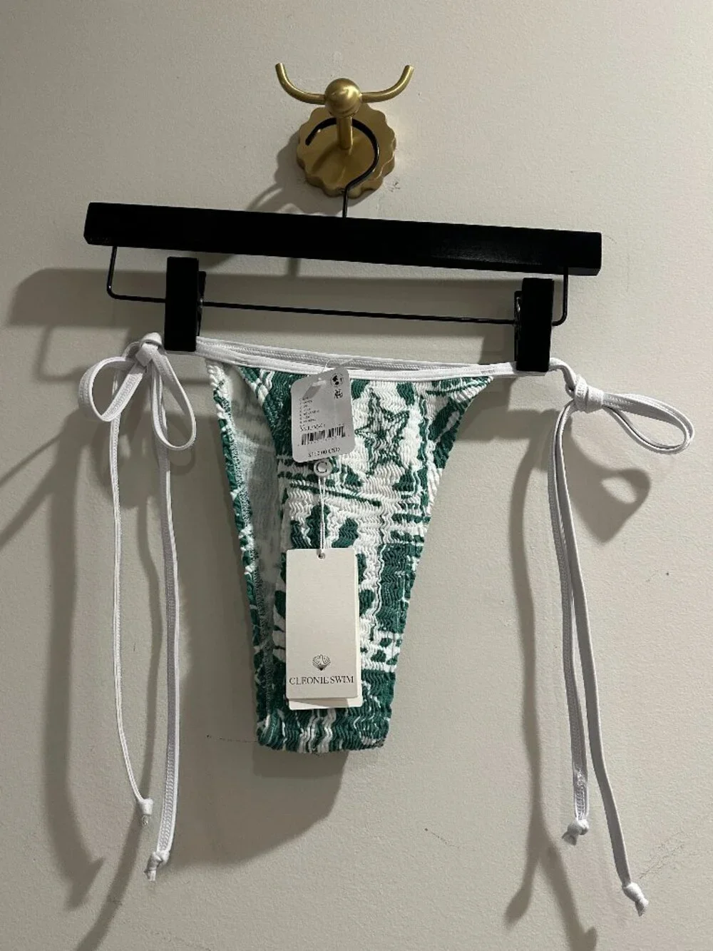 CLEONIE Sunrise Bikini Bottom Palm in Multi Size OS NWT